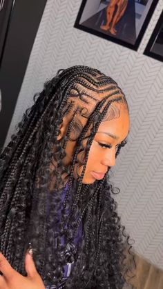 Check out 70 trendy Fulani braids hairstyles and designs featuring boho Fulani braids, Fulani braids with beads & more. Fulani Middle Part Braids, Fulani Braids With Two Front Strands, Hairstyles For Black Moms, Fulani Braids With Bangs, Curly Fulani Braids, Fulani Braids With Beads, Boho Fulani Braids, Fulani Braids Hairstyles, Girls Braided Hairstyles Kids