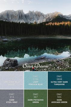 the color scheme for this image shows different shades of blue, green and brown