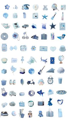 an image of many different items that are in the shape of a circle on a white background