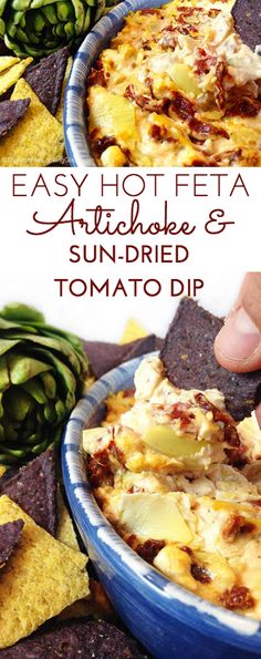 an easy hotfea artichoke and sun dried tortilla dip recipe