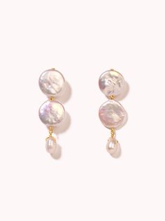 These earrings are guaranteed to become your next jewelry obsession. Their classic silhouette and iridescent sheen, makes them perfect for a romantic night out.  Freshwater Pearls AAA Luster Pearls 14K Gold Filled Earring Length: 1.5" Please note - Freshwater Pearls & Gemstones are all natural and therefore unique, Romantic Night, Pearl Design, Jewelry Lookbook, White Freshwater Pearl, Gold Filled Earrings, Pearl Gemstone, Dream Jewelry, Classic Silhouette, Exquisite Jewelry