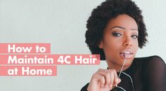 TRENDING How to Maintain 4C Hair at Home Women of color have moved way from relaxers over the past half-decade and have fully embraced their glorious, thick, kinky, coily 4C textured hair. The 4C hair texture is some of the most beautiful hair you will ever see, and millions of women worldwide have it. The primary hurd Curly 4c Hair, 4c Hair Type, Hairstyles For 4c Hair, Hairstyles 4c Hair, Hairstyles 4c, Most Beautiful Hair, Type 4c Hairstyles, Hair Movement