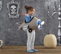 Toddler Airplane Costume | Pottery Barn Kids Diy Airplane Costume, Airplane Costume, Pilot Costume, Airplane Kids, Twin Halloween Costumes, Airplane Baby, Animal Costumes, Diy Toddler, Toddler Halloween Costumes