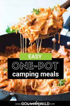 one - pot camping meals that are easy and delicious