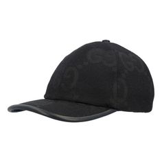 (WMNS) Gucci Jumbo GG Baseball Hat 'Black' 7275624HAVS1060 Casual Gucci Hat With Curved Brim, Gucci Adjustable Brimmed Hat, Designer Black Cap, Gucci Adjustable Flat Brim Hat, Classic Gucci Baseball Cap, Luxury Black Adjustable Hats, Gucci Adjustable Short Brim Hat, Luxury Gucci Cap, Classic Gucci Hat With Curved Brim