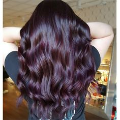 Honey Brown Hair Color, 2000s Hairstyles, Violet Hair Colors, Dark Purple Hair, Dip Dye Hair, Honey Brown Hair, Beautiful Hair Color