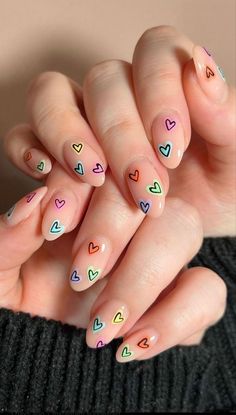 Cute Almond Summer Nails, Short Acrylic Nails Designs, Nail Inspiration