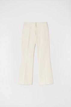 Tailored Trousers Woman | Jil Sander Official Online Store Business Casual Pants With Concealed Front And Tapered Leg, Business Casual Tapered Leg Pants With Concealed Fastening, Classic Straight Leg Bottoms With Concealed Fastening, Classic High-waisted Pants With Concealed Fastening, Straight Leg Pants With Concealed Fastening For Work, Formal Straight Leg Bottoms With Concealed Fastening, Classic Fitted Pants With Concealed Front Fastening, Formal Bottoms With Tapered Leg And Concealed Fastening, Formal Tapered Leg Bottoms With Concealed Fastening