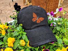 Butterfly High ponytail cap, Butterfly Hat, monarch butterfly hat, butterfly baseball cap, butterfly birthday gift, butterfly Christmas gift by DistinctHeadwear on Etsy Cute Outdoor Baseball Cap, One Size Fits Most, Cute Outdoor Baseball Cap - One Size Fits Most, Cute One Size Fits Most Baseball Cap For Outdoors, Customizable Black Dad Hat Adjustable, Casual Snapback Baseball Cap For Gift, Customizable Black Dad Hat One Size, Casual Snapback Hat As A Gift, Casual Snapback Hat Gift, Casual Baseball Cap Gift