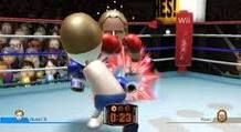 an image of boxing game being played on the wii