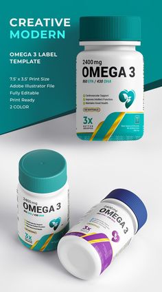 #omega 3 #food supplement #multivitamin #label sticker #a to z multivitamin # best multivitamin #fatty acids #vegetable oils #nuts #walnuts #flax seed oil, #fish oil #essential #flaxseed #chia seeds #healthy #super food #energy #EPA #DHA #ALA #seafood #edamame #minerals label #heart #brain #capsule #cancer #diet #Supplement #health #diet #design idea #label #medicine #nutrition #packaging #plastic bottle #print ready #product label #softgel #supplement #vitamin #vitamin a #vitamin b #vitamin c Omega3 Food, Diet Medicine, Nutrition Packaging, Graphic Mockup, Jar Label Design, Pharmaceutical Packaging, Supplement Bottles, Fish Oil Capsules, Sea Beans