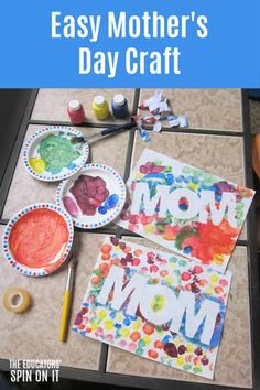 mother's day craft with paper plates and paint