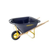 STANLEY Jr. Wheelbarrow Toy for Gardening For Kids, Toys, Yellow, Black