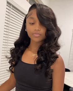 Iron Hairstyles, Occasion Hairstyles, Sweet 16 Hairstyles, Shower Hair, Sleek Ponytail Hairstyles, Prom Inspo, Birthday Hairstyles, Quick Weave Hairstyles, Protective Hairstyle