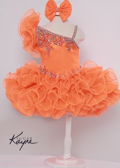 Sugar Kayne Gorgeous Organza Pageant Party Dress For Girls Bow Corset, Short Ruffle Skirt, Organza Gown, Johnathan Kayne, Organza Gowns, Dress For Kids, Plastic Dress, Dress Bow