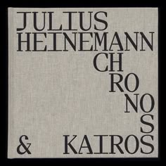 the title for julia heineman's chro & karos album, with black and white text