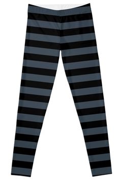 Super stretchy and durable polyester full-length leggings. Vibrant high-quality sublimation print across the front and back. Size range XXS-XL. Stripes are a classic pattern and they are a very suitable choice for many products, such as apparel, device cases, home decor, etc. At present the color combinations are limited to black/white and 50 colors, which are the same colors as their solid color counterparts in my "Color Effects":shop. Custom Leggings, Patterned Leggings, Black Shadow, Gray Stripes, Maxi Dress Evening, Striped Leggings, Leggings Design, Horizontal Stripes, Black And Gray