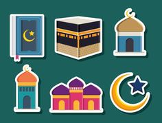 Ramadan Stickers, Angel Wing Crafts, Islamic Crafts, Islamic Stickers, Eid Al Adha Greetings, Ramadan 2024, Background For Powerpoint Presentation, Eid Card, Ramadan Kids