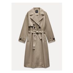 Trench coat made of a cotton blend fabric. Lapel collar and adjustable long sleeves with buttoned tabs. Front pockets. Self belt. Front double breasted button closure. Trench Coat Stradivarius, Zara Trench Coat, Trench Coat Beige, Trench Beige, Wishlist 2024, Blue Trench Coat, Zara Coat, Waistcoat Dress, Cardigan Sweater Vest