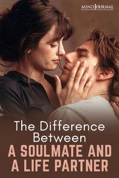 the differences between a soulmate and a life partner are shown in this book cover