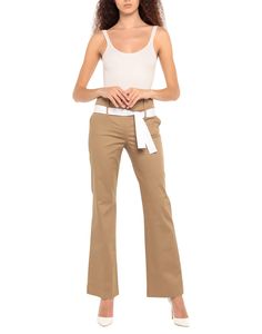 twill, solid color, belt, high waisted, comfort fit, straight leg, hook-and-bar, zip, multipockets, stretch , Color: Camel , Size: 6 Women Pants Casual, Casual Pants, Camel, Khaki Pants, Dreaming Of You, Comfort Fit, Straight Leg, Bag Accessories, Pants For Women