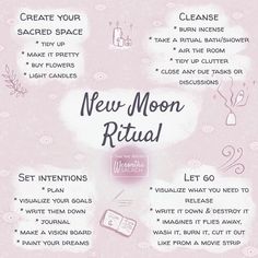 New Moon Ritual, Moon Spells, Moon Ritual, Moon Rituals, Moon Journal, Full Moon Ritual, Witchcraft Spell Books