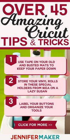 the instructions for how to make your own cricut tips and tricks with pictures