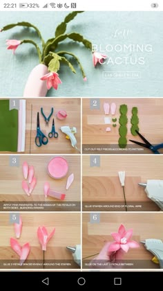 the instructions for making paper flowers are shown in this screenshoto screen shot,