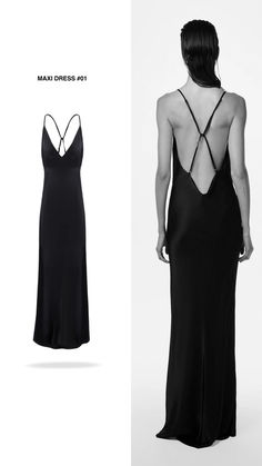 Black Silk V-neck Maxi Dress, Luxury Evening Slip Dress, Black Silk Luxury Midi Dress, Black Silk Midi Dress With Bias Cut, Luxury Black Silk Midi Dress, Fitted Sleek Modal Satin Dress, Black Silk Bias Cut Cocktail Dress, Black Silk V-neck Dress, Black V-neck Bias Cut Dress