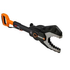 a black and orange tool with an orange handle