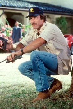 Western Outfits Mens, Cowboy Outfit Men, Mens Cowboy Boots Outfit, Urban Cowboy Style, Thomas Magnum, Sam Elliot, Mustache Man, Summer Moodboard