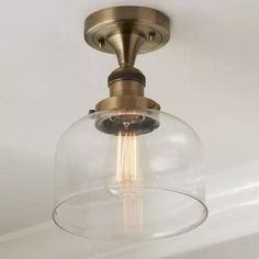 a light that is hanging from the ceiling