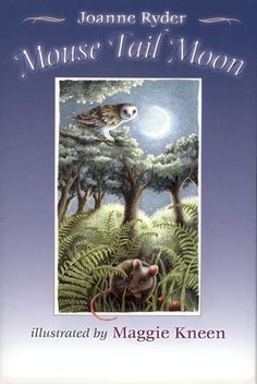 the cover of mouse tail moon, with an owl sitting on top of a tree