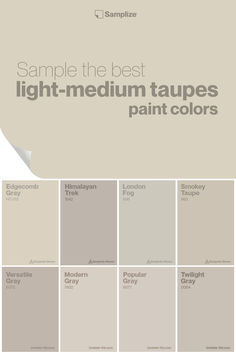 the best light - medium taupes paint colors