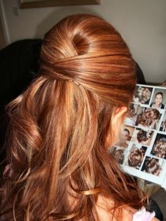 Half Up-Do Hairstyles Engagement, Hair Pics, Classy Hairstyles, Hair Wedding, Holiday Hairstyles, Hairstyles Ideas, Popular Hairstyles, Super Ideas