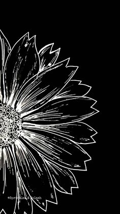 a black and white photo of a flower