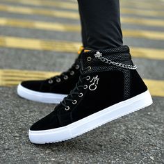 Sepatu Platform, Top Shoes For Men, Leather Sneakers Men, Mens Winter Boots, Canvas Boots, Suede Fashion, High Tide, Casual Lace, Mens Fashion Shoes