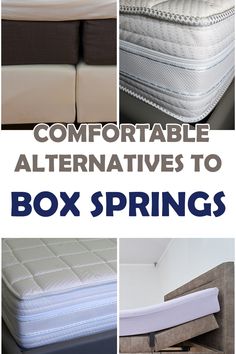 Choosing the right foundation for your mattress can be daunting, particularly if you’re looking to move away from box springs. Our article features 7 comfortable alternatives that provide excellent support and can transform your sleep experience. Save this pin so you can refer back to these options when updating your bedroom!