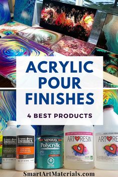 acrylic pour finishes are the best products to use in your painting project and they're easy enough for beginners