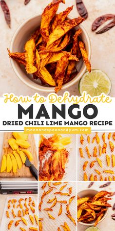 Knowing how to dehydrate mango will allow you to create one of my favorite dried mango recipes: the dried chili lime mango! This naturally plant-based snack offers a ton of fruity, tropical flavors in every bite. Canned Mango Recipes, Daniel Diet Recipes, Daniel Diet, Dried Mango, Plant Based Recipes Easy