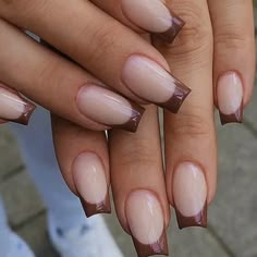 Super Cute And Stylish Ships In 5-10 Business Days Taupe Nails, Brown Acrylic Nails, Whimsical Butterfly, Brown Nails Design, Rose Makeup, Maroon Nails, Short Fake Nails, Indigo Nails, Brown Acrylic