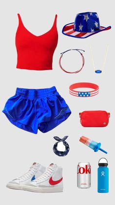 #fourthofjuly #preppy #lululemon #kendrascott #nike Preppy Lululemon, Spirit Week Outfits, Preppy Inspiration, Week Outfits, Football Game Outfit