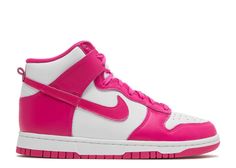 Wmns Dunk High 'Pink Prime' - Nike - DD1869 110 - white/pink prime | Flight Club Dunk High Pink Prime, Pink Jordans, Preppy Shoes, Baskets Nike, Cute Nike Shoes, Nike Dunk High, Dunk High, Cute Nikes, Pink Nikes