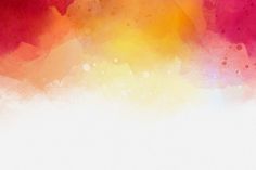 an abstract watercolor background with red, yellow and orange colors