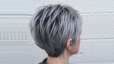 Long Silver Pixie with Black Roots Bob Riccio, Haircut Tip, Edgy Pixie, Short Haircut Styles, Long Pixie Cuts, Super Short Hair, Short Grey Hair, Best Short Haircuts, Haircut For Older Women