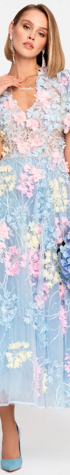 #LightBlue #Pastel #Jadranka #Classy #Floral #Hydrangea #Hortensia #FashionStyle