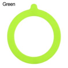 an image of a green ring with the word green written in black on it and white background