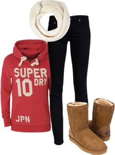 "Comfy outfit." by karen-de-nul ❤ liked on Polyvore Ugg Boots Cheap, Ugg Boots Outlets, Boots Sale, Boots Ugg, Comfy Outfit, Lazy Day Outfits, Lazy Days, Lazy Day, Winter Days