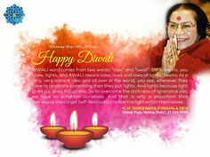 happy diwali greeting card with photo and text on colorful watercolor background for diwali festival