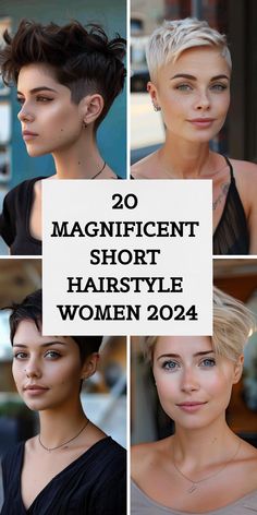 Short Chic Hairstyles, Super Short Bangs Short Hair, Short Hair High Forehead, Short Sides Long Top Women, Trend Short Hair Styles 2024, Very Short Haircut For Women, Ultra Short Hairstyles For Women, Pixi Hair 2024, 2024 Short Hairstyles For Women